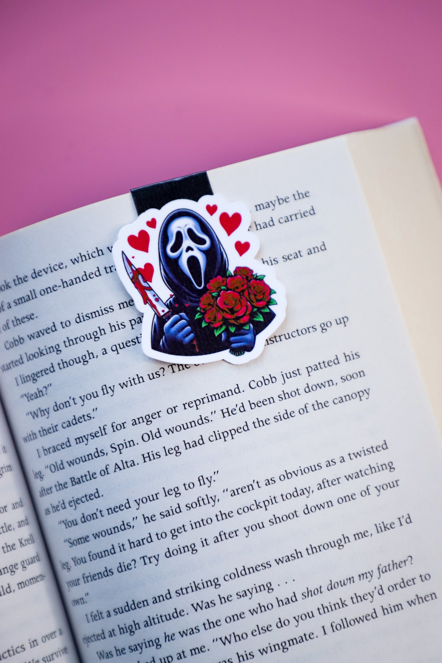 Romantic Ghost Face Magnetic Bookmark