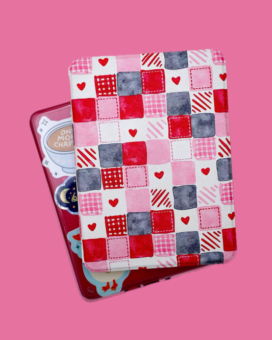 Cupids Quilt Clear Back Kindle Case