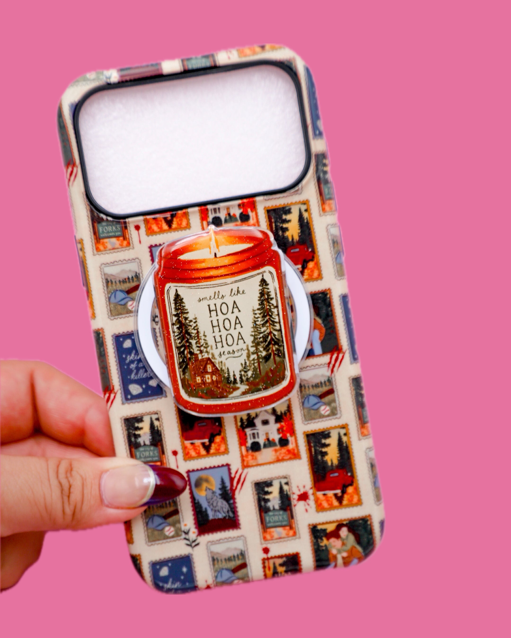 Hoa Hoa Hoa Season Stamps MagSafe iPhone Case