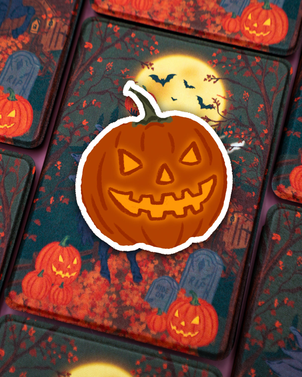 Pumpkin Head Sticker