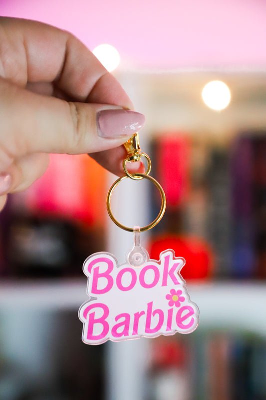 Book Barbie Keychain