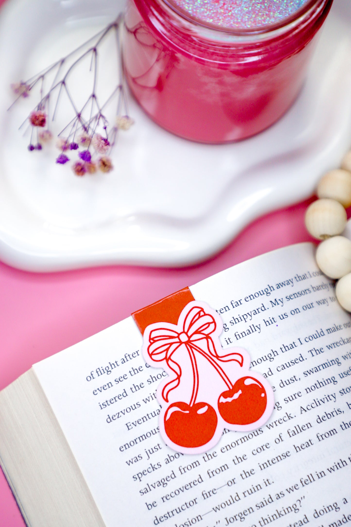 Cherries Magnetic Bookmark