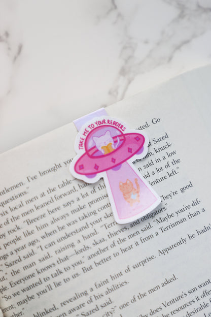 Take Me To Your Readers Holographic Magnetic Bookmark