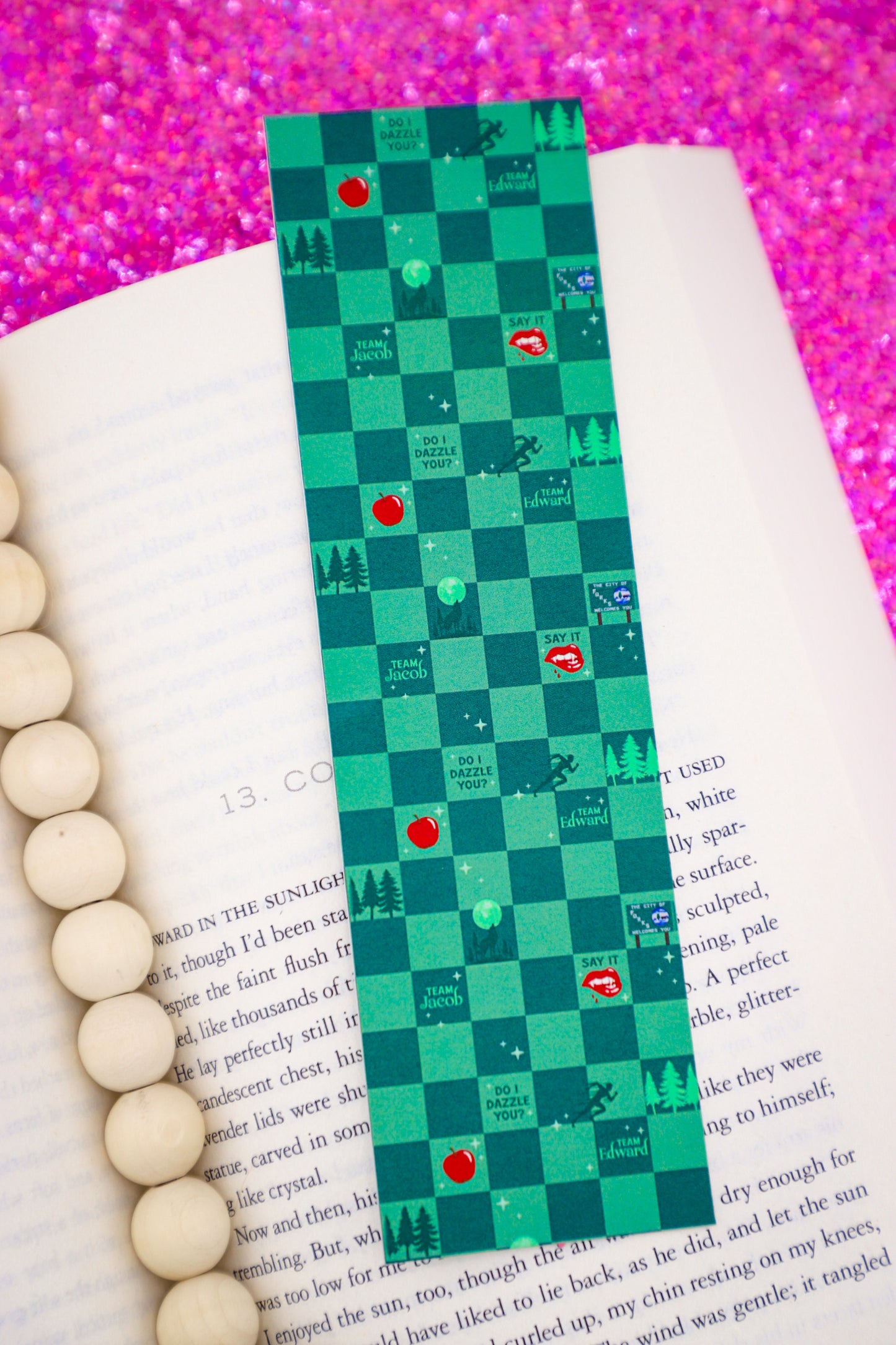 Do I Dazzle You Checkered Bookmark