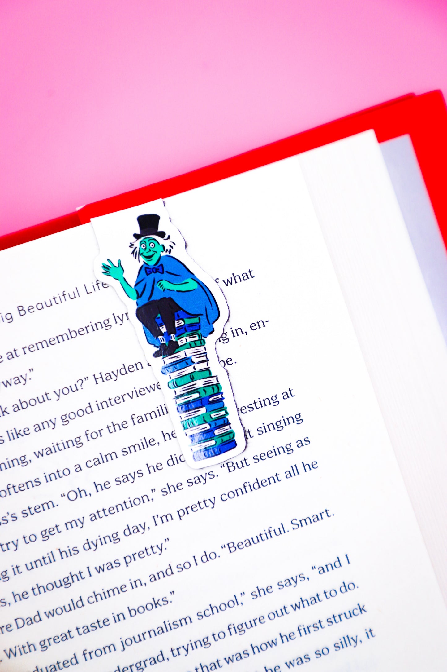 Happy Haunts Book Stack Magnetic Bookmark