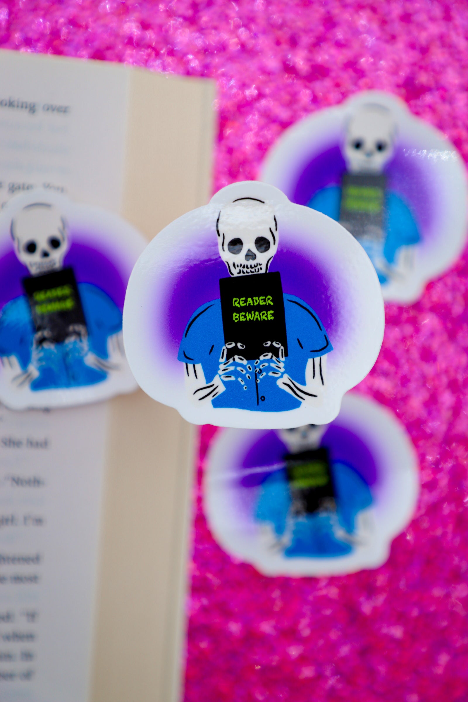 Viewer Beware Reader Beware Sticker – fureverbooked