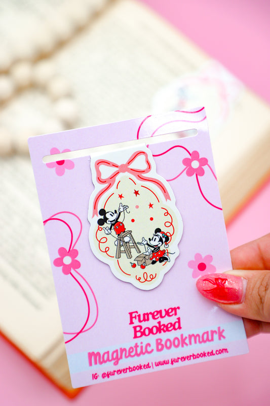 Stringing Ornaments Magnetic Bookmark
