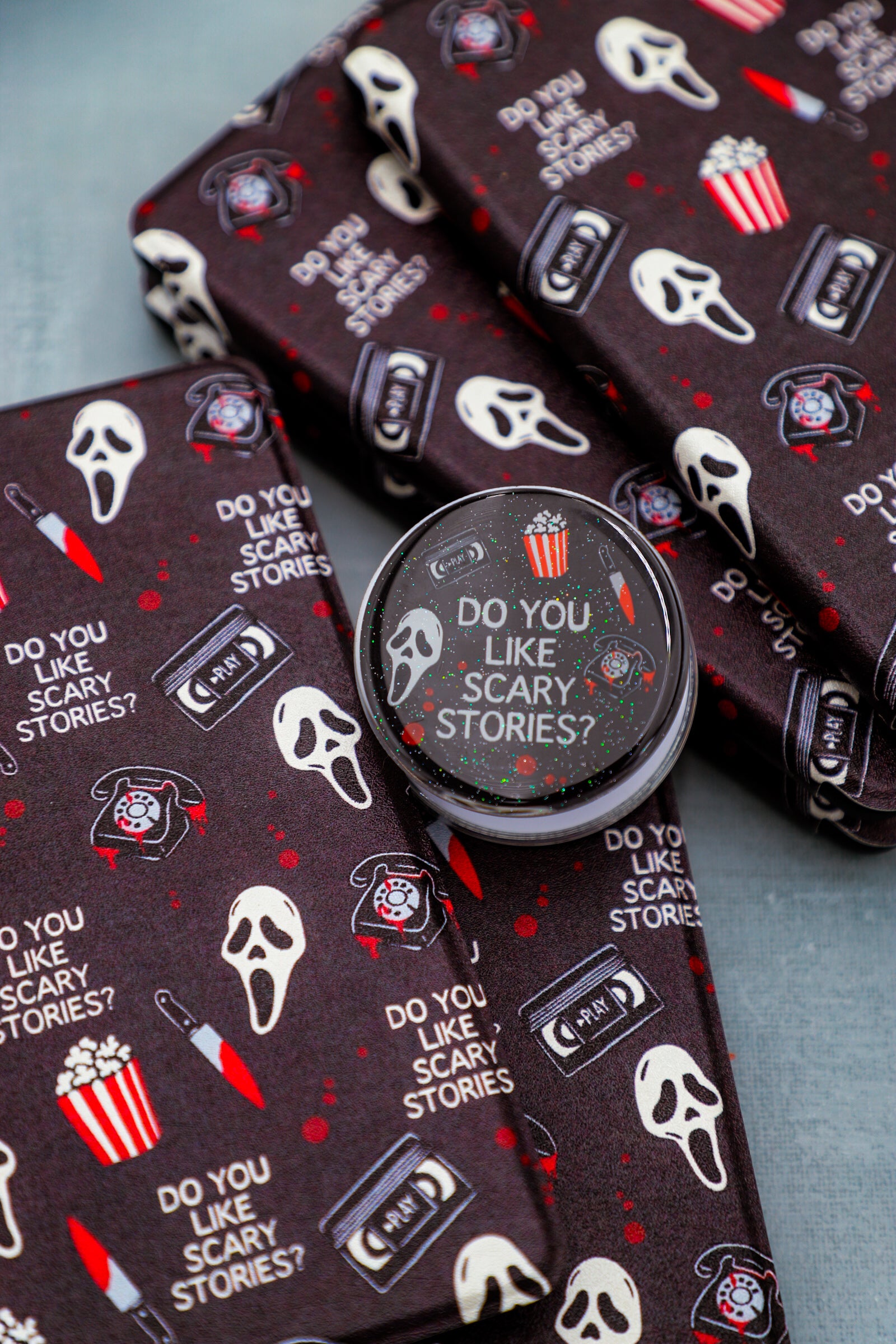 Do You Like Scary Stories Glitter MagSafe Phone Grip