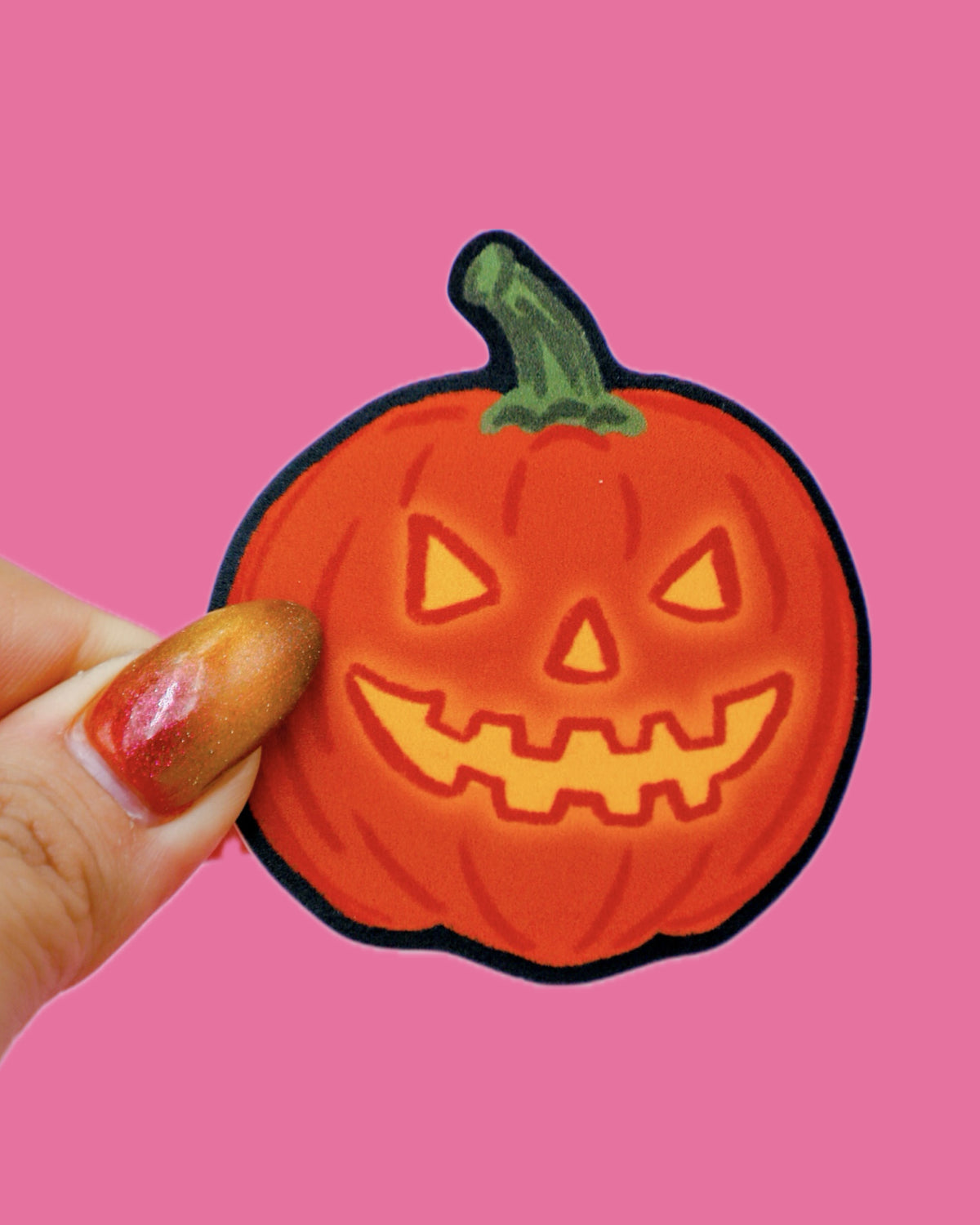 Pumpkin Head Sticker
