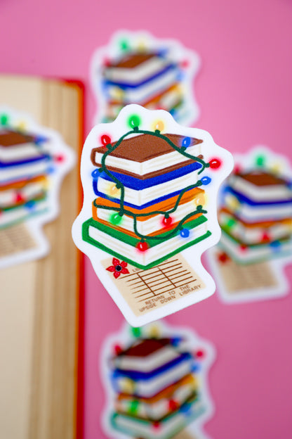 Return To The Upside Down Library Sticker
