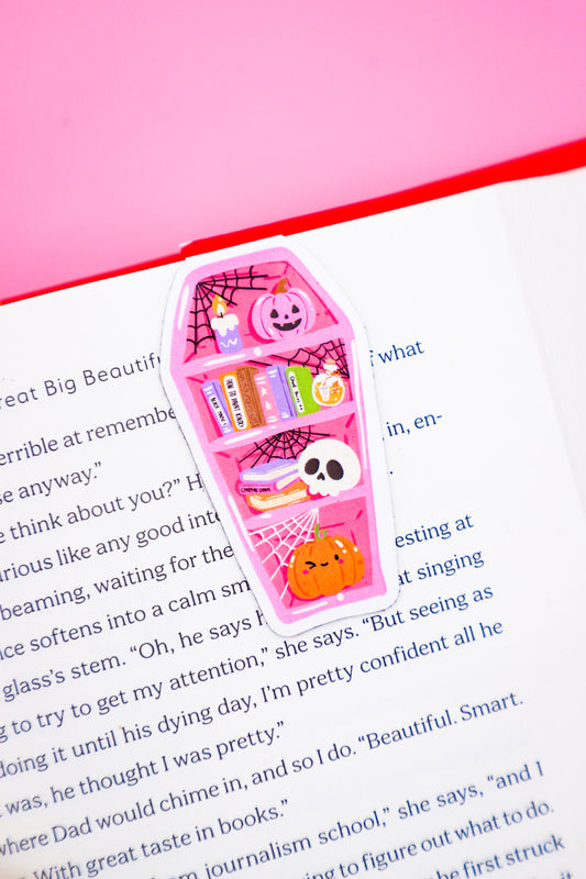 Coffin Bookshelf Magnetic Bookmark
