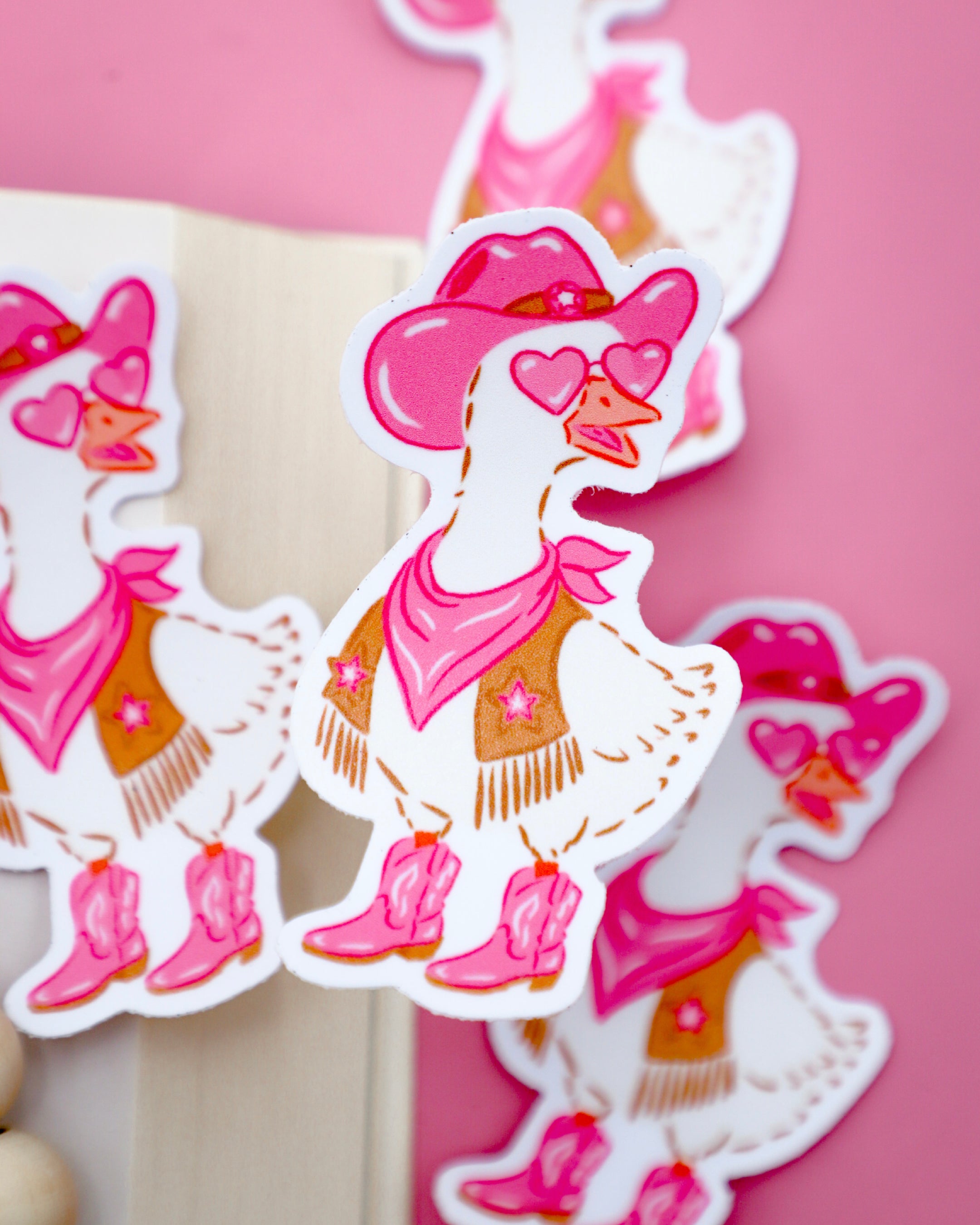 Cowgirl Goose Sticker