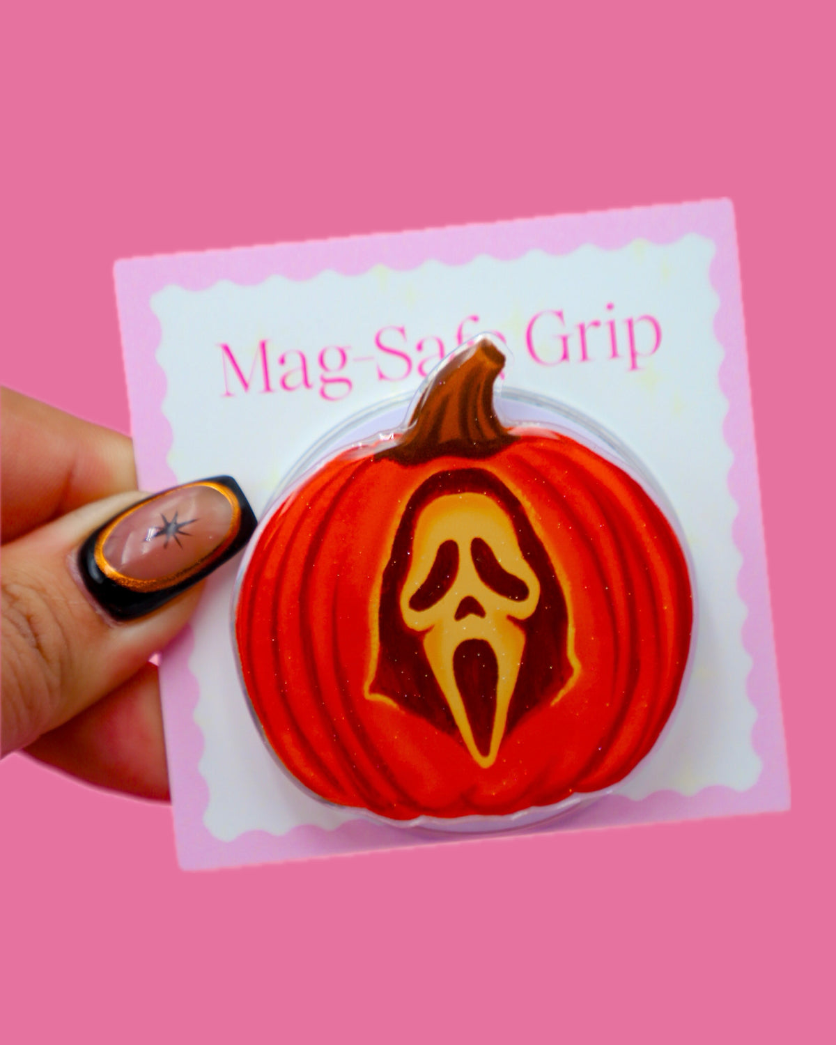 Ghost Pumpkin MagSafe Phone Grip
