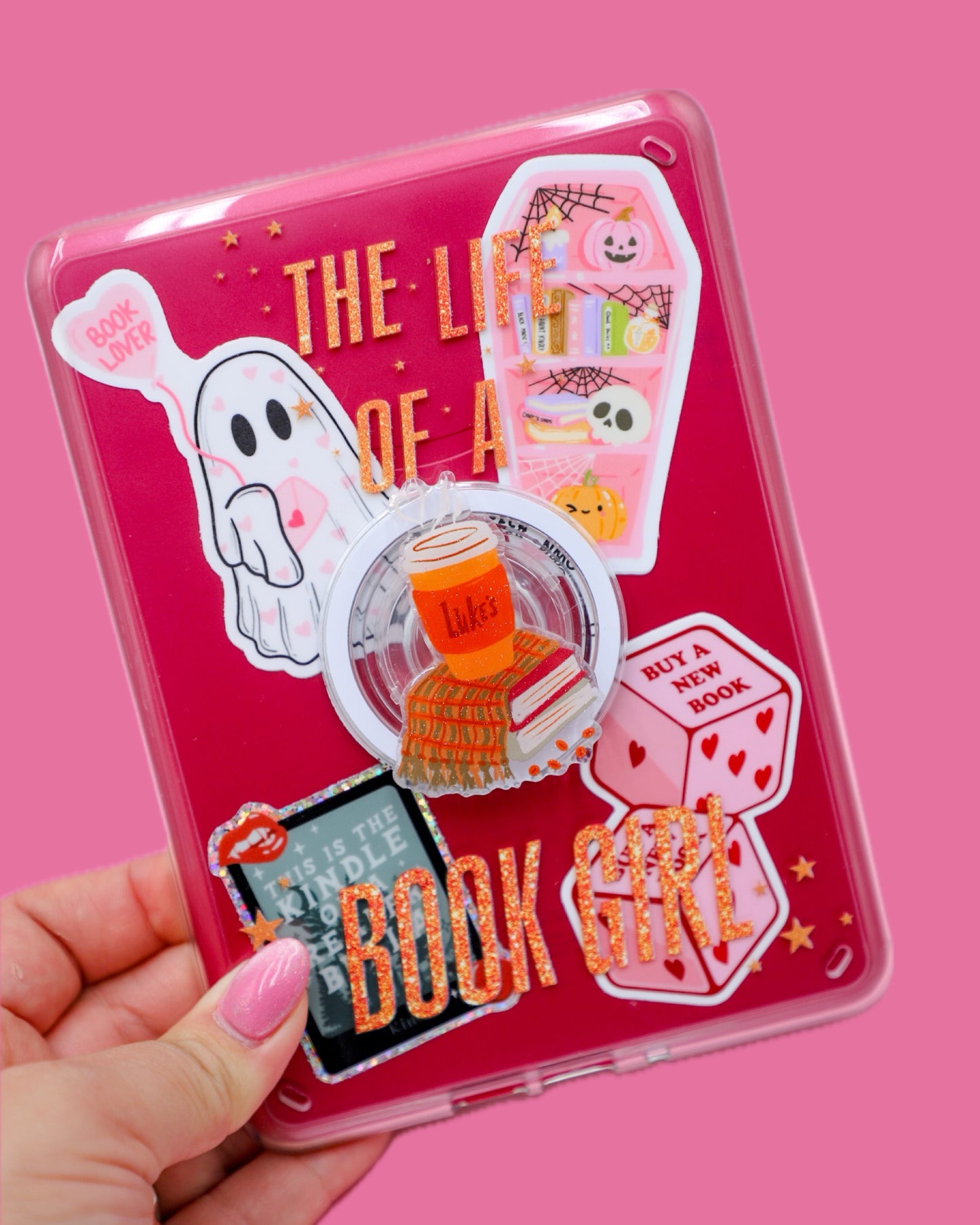 The Life of a Book Girl Clear Back Kindle Case