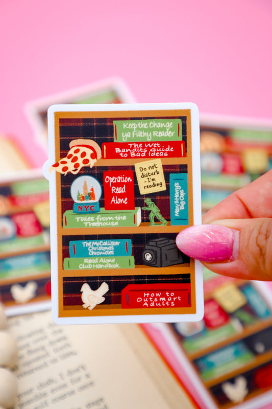 Kevin's Bookshelf Sticker