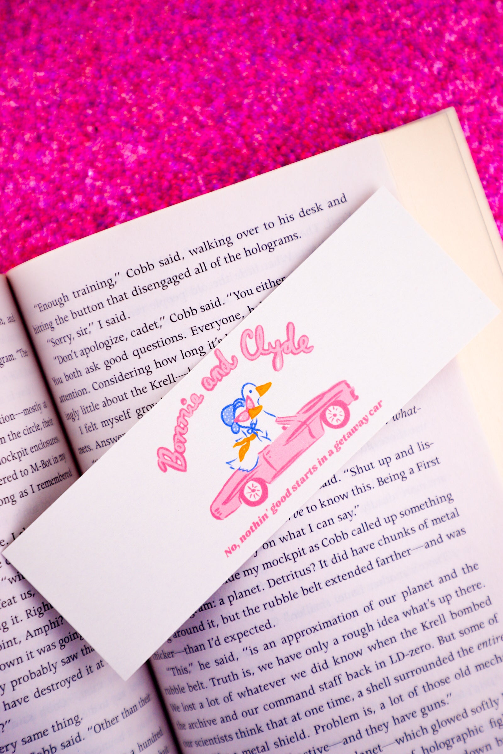 Bonnie and Clyde Geese Bookmark