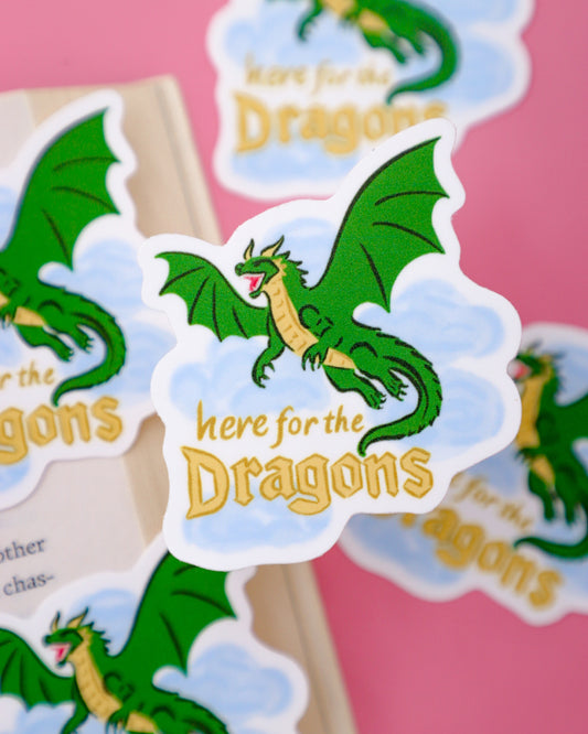 Here for the Dragons Sticker
