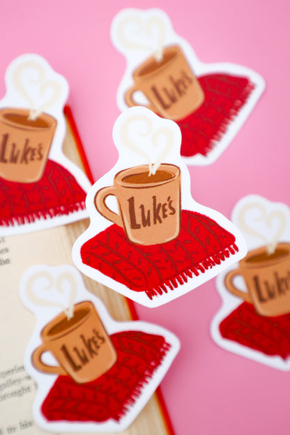 Small Town Coffee to Go Sticker