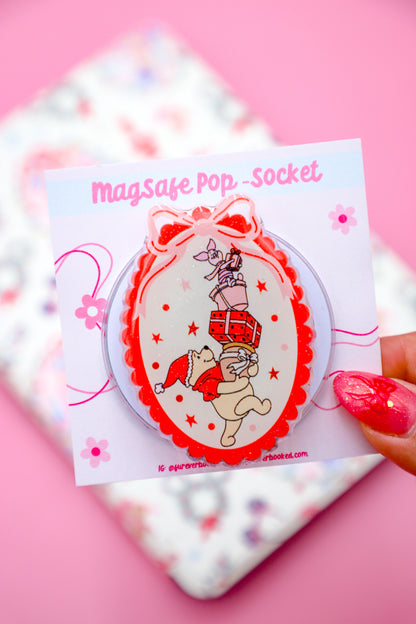 Silly Bear Christmas MagSafe Phone Grip