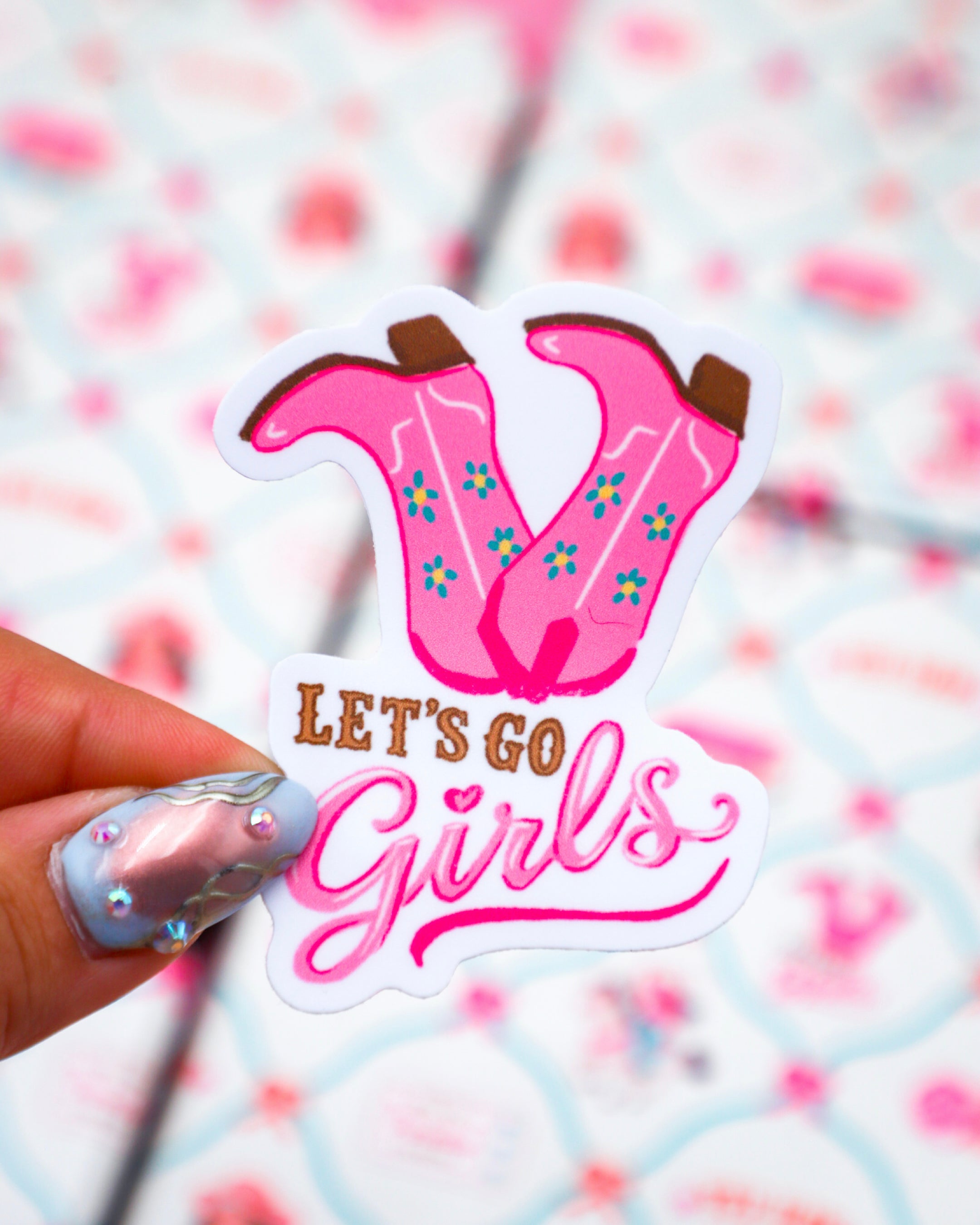 Let's Go Girls Sticker