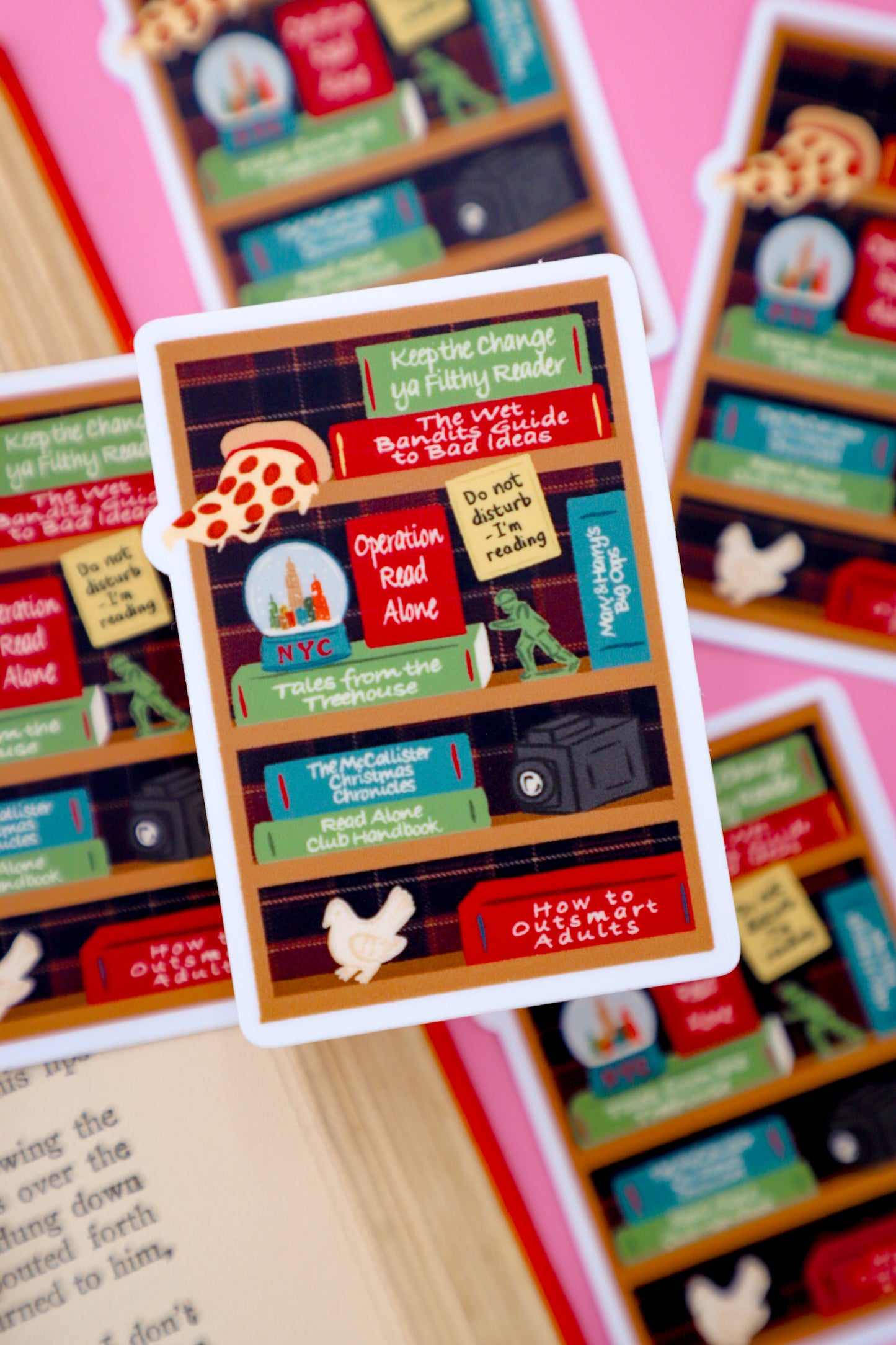 Kevin's Bookshelf Sticker