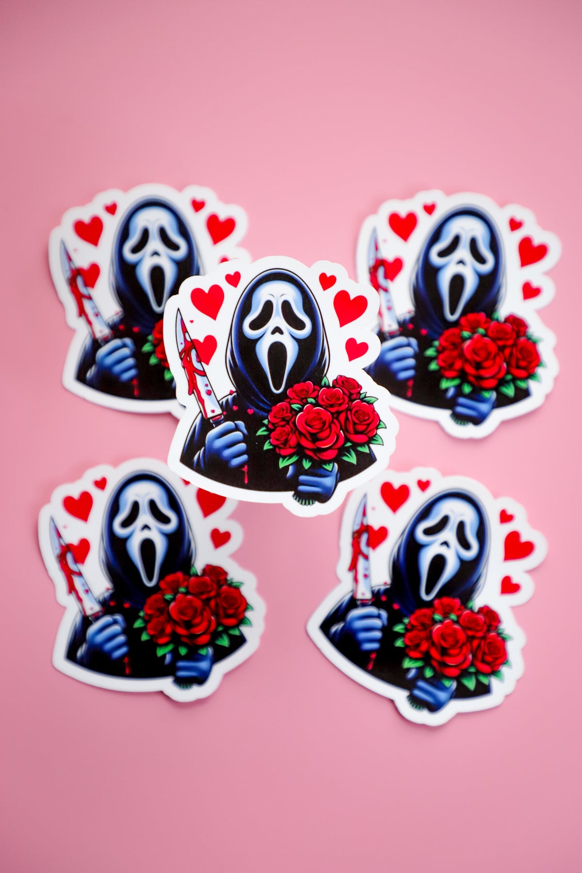 Ghostface Sticker Chart Romantic Ghost Sticker – fureverbooked