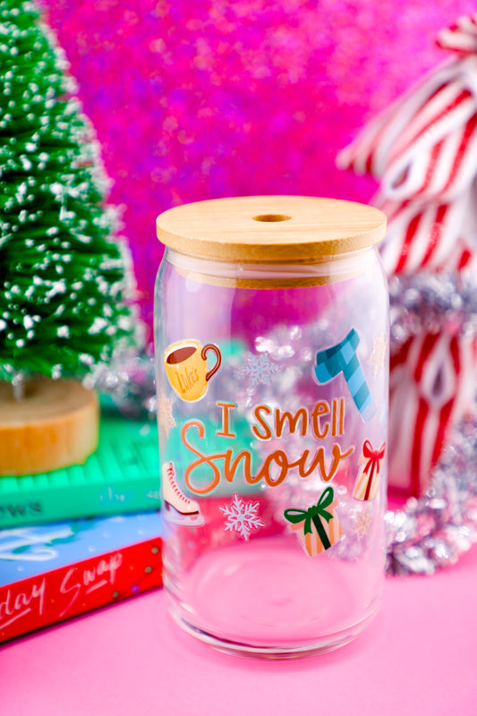 I Smell Snow Gilmore Girls Glass Can Cup