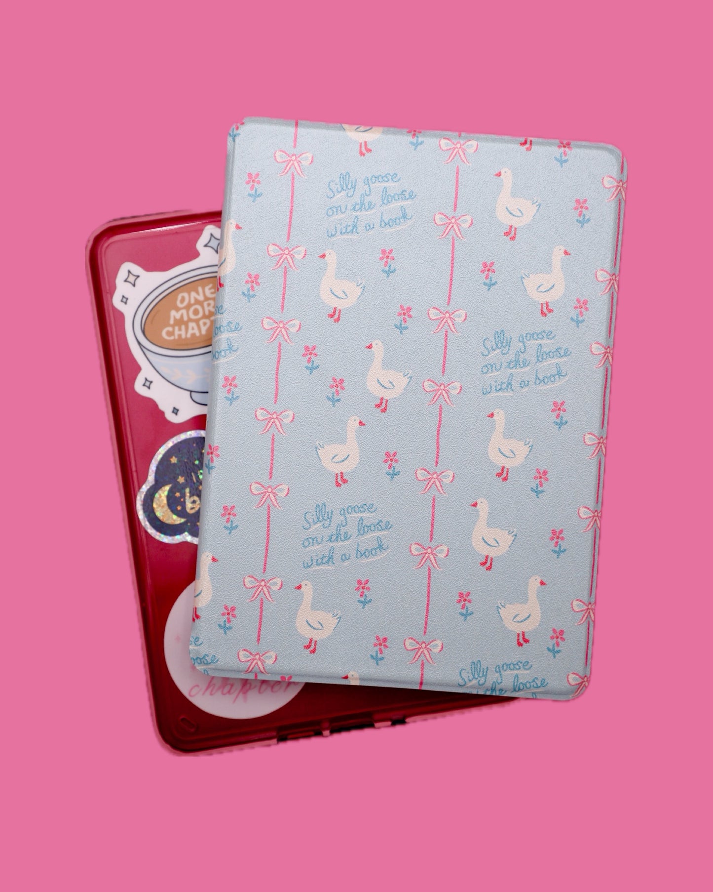 Silly Goose On The Loose Clear Back Kindle Case