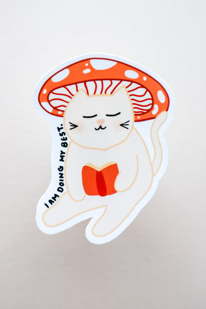 I Am Doing My Best Cat Sticker