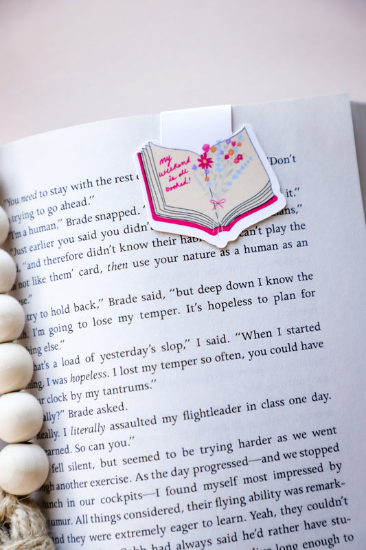 My Weekend Is All Booked Magnetic Bookmark