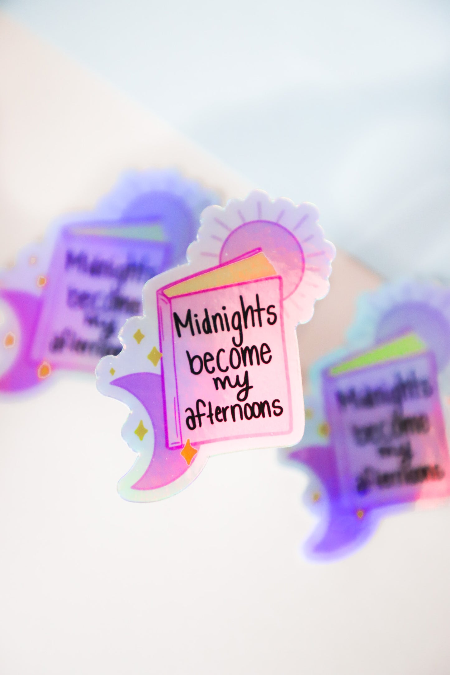 Midnights Become My Afternoons Holographic Sticker