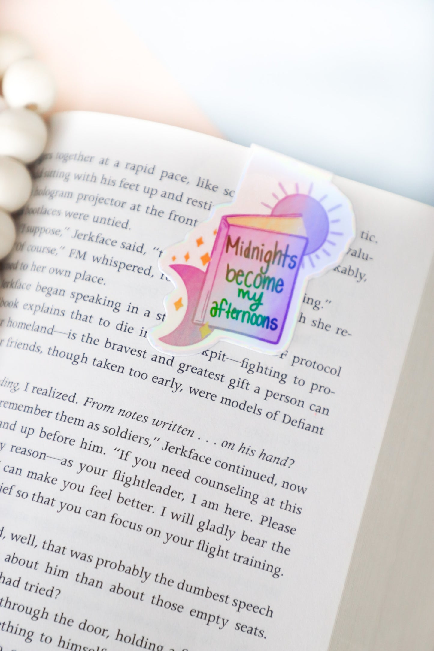Midnights Become My Afternoons Holographic Magnetic Bookmark