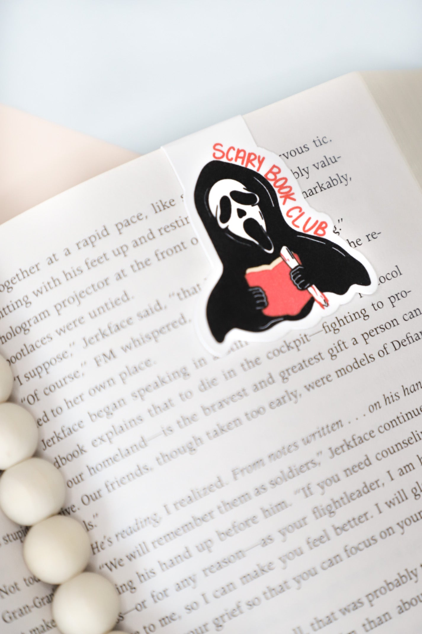 Scary Book Club Magnetic Bookmark