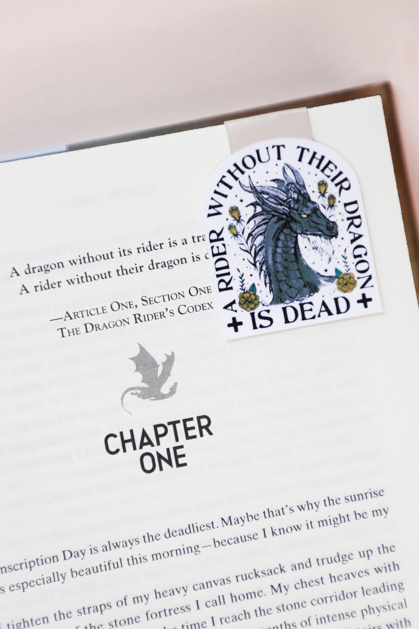 A Rider Without Their Dragon Is Dead Magnetic Bookmark