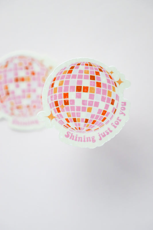 Shining Just For You Holographic Sticker