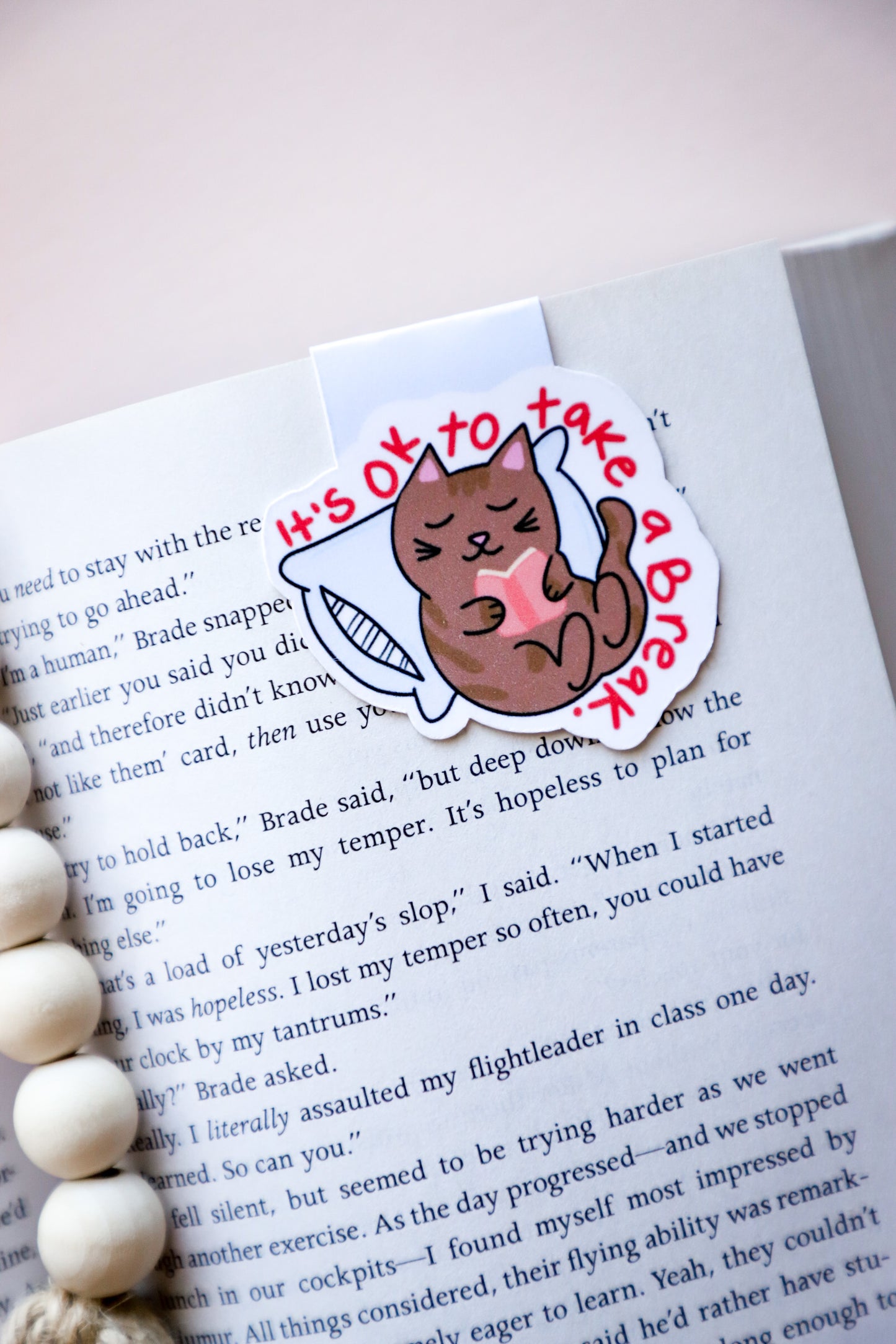 It's OK To Take A Break Cat Magnetic Bookmark