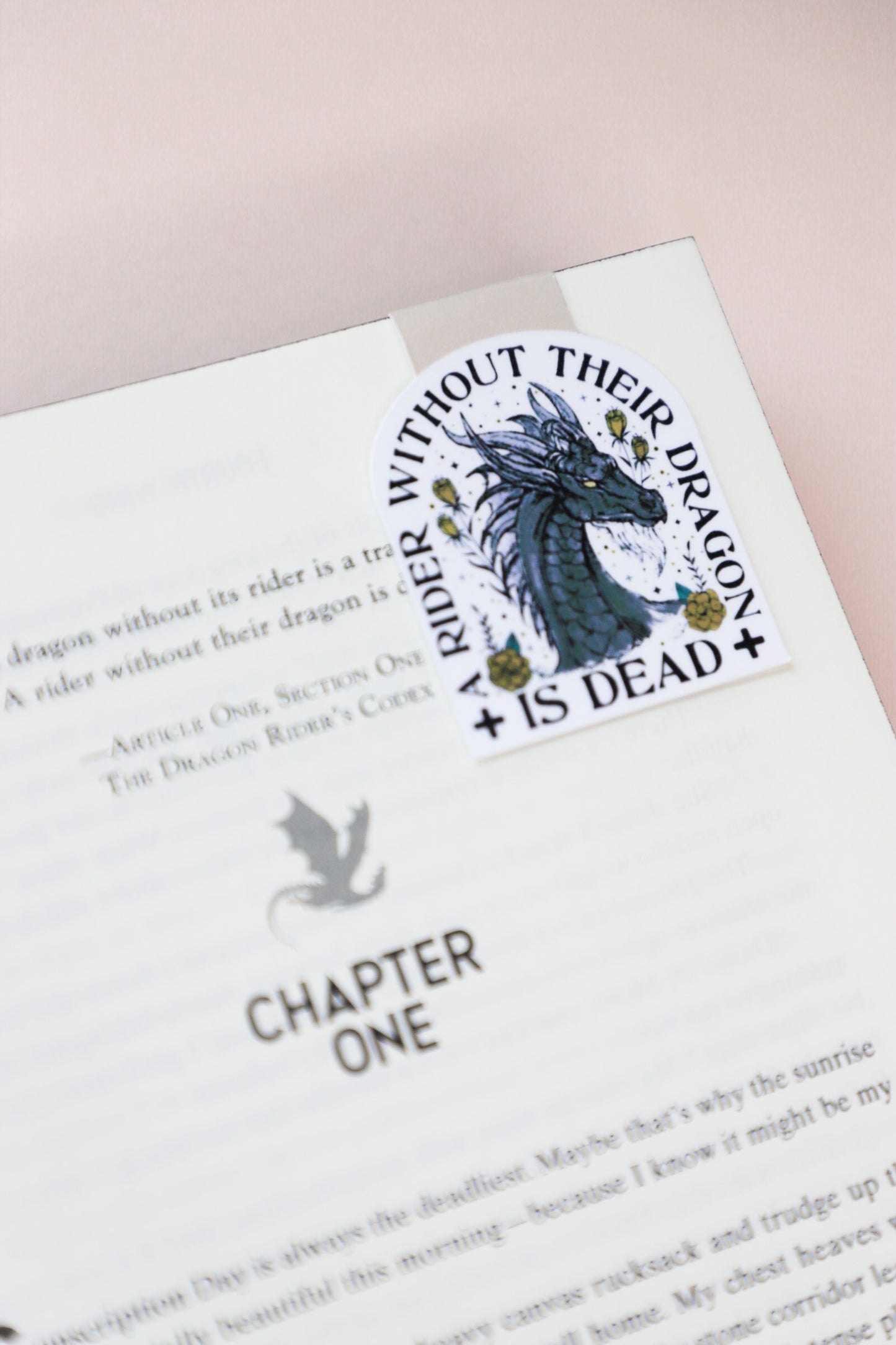 A Rider Without Their Dragon Is Dead Magnetic Bookmark