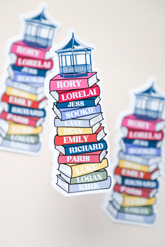 Gilmore Girls Bookstack Sticker