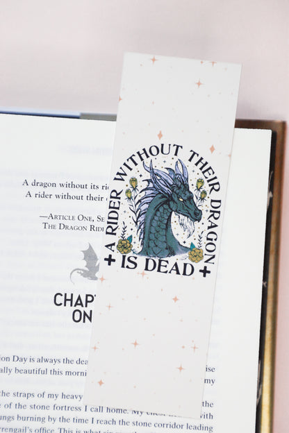 A Rider Without Their Dragon Is Dead Bookmark