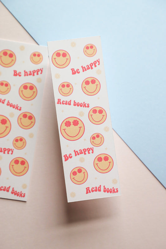 Be Happy Read Books Bookmark