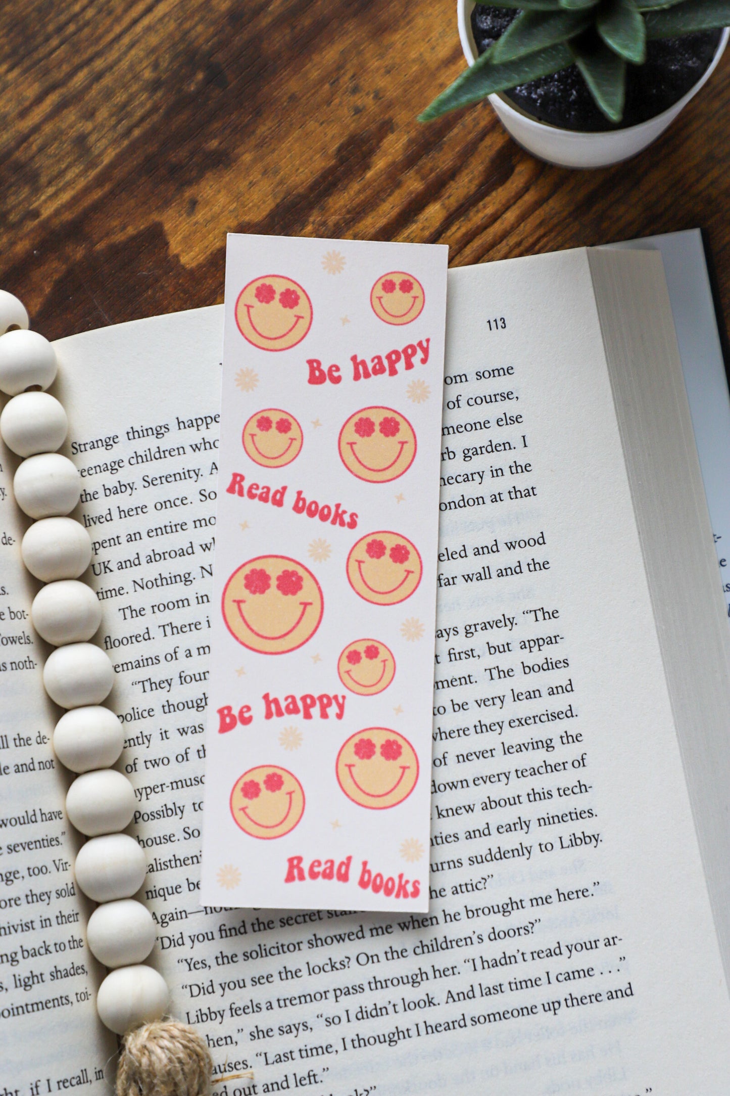 Be Happy Read Books Bookmark