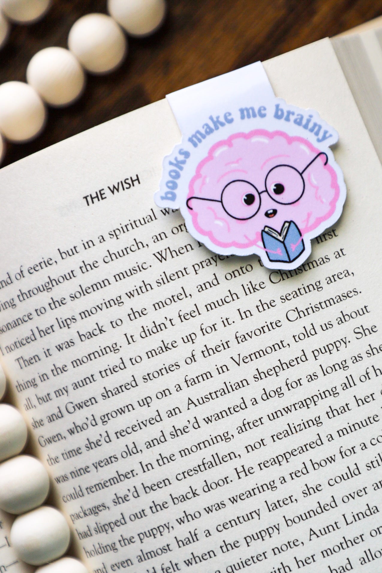 Books Make Me Brainy Magnetic Bookmark