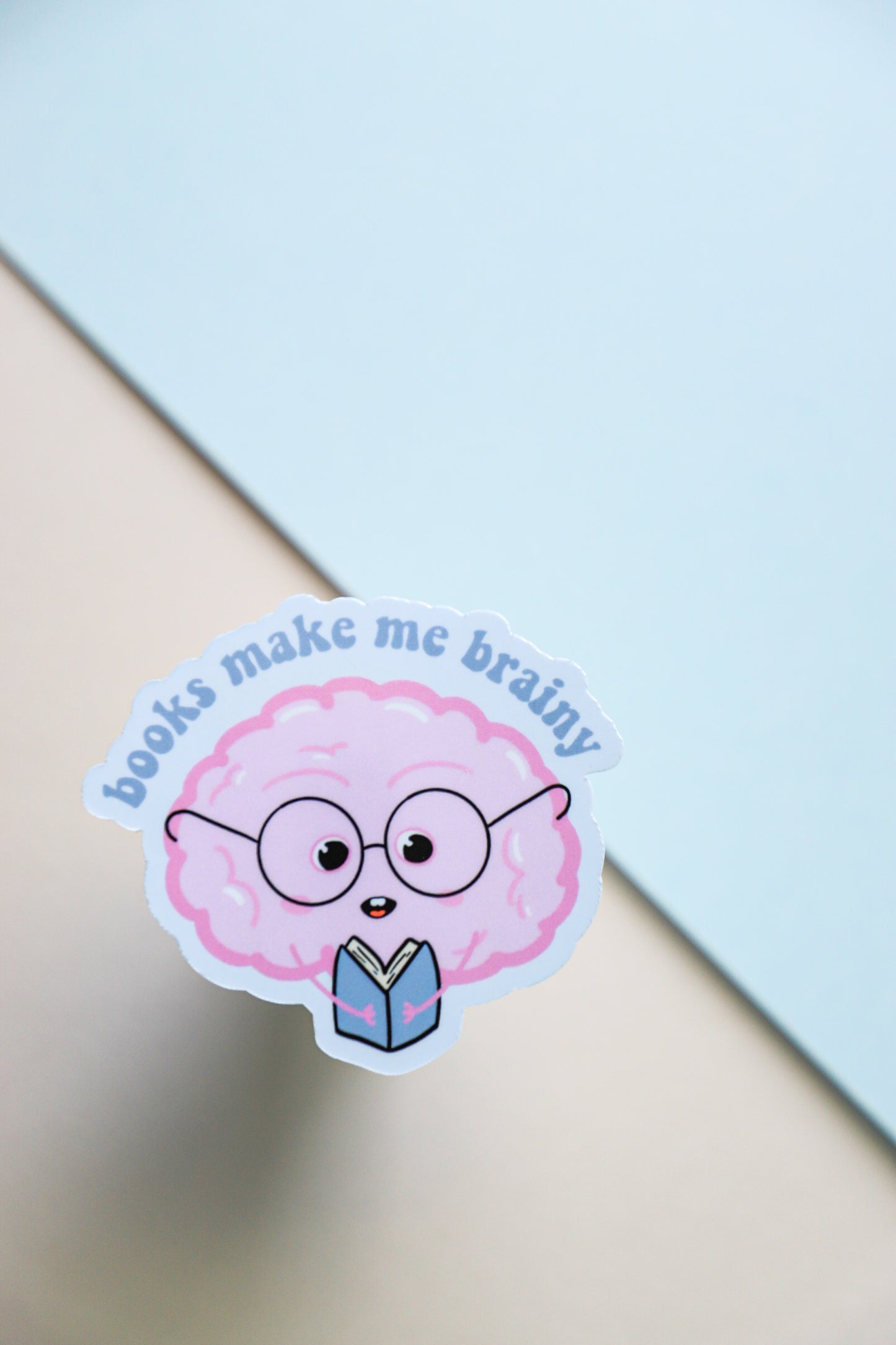 Books Make Me Brainy Sticker