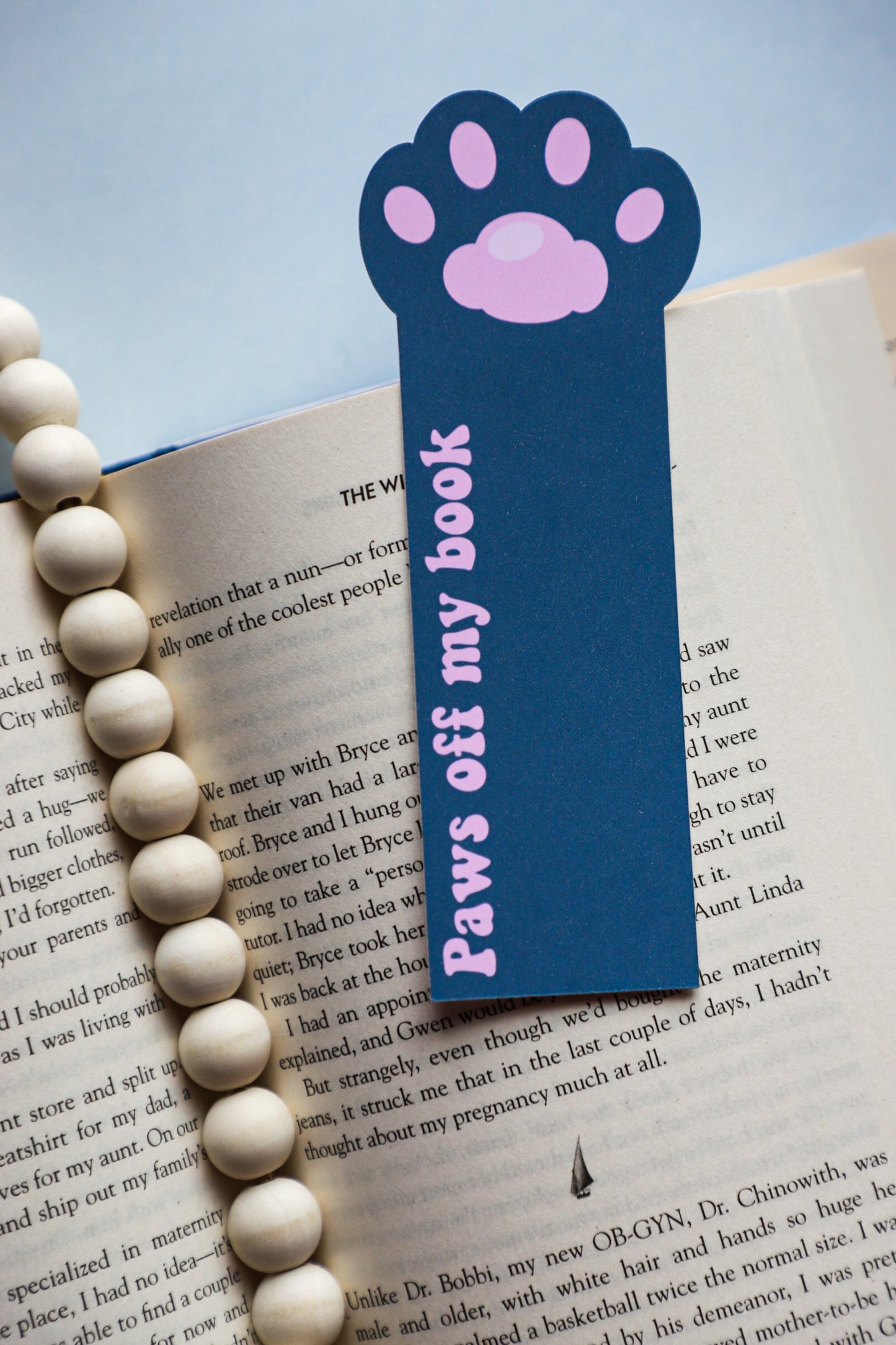 Paws Off My Book Paw Bookmark