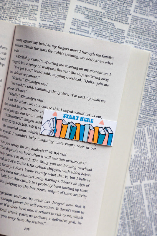 Start Here Page Holder Magnetic Bookmark