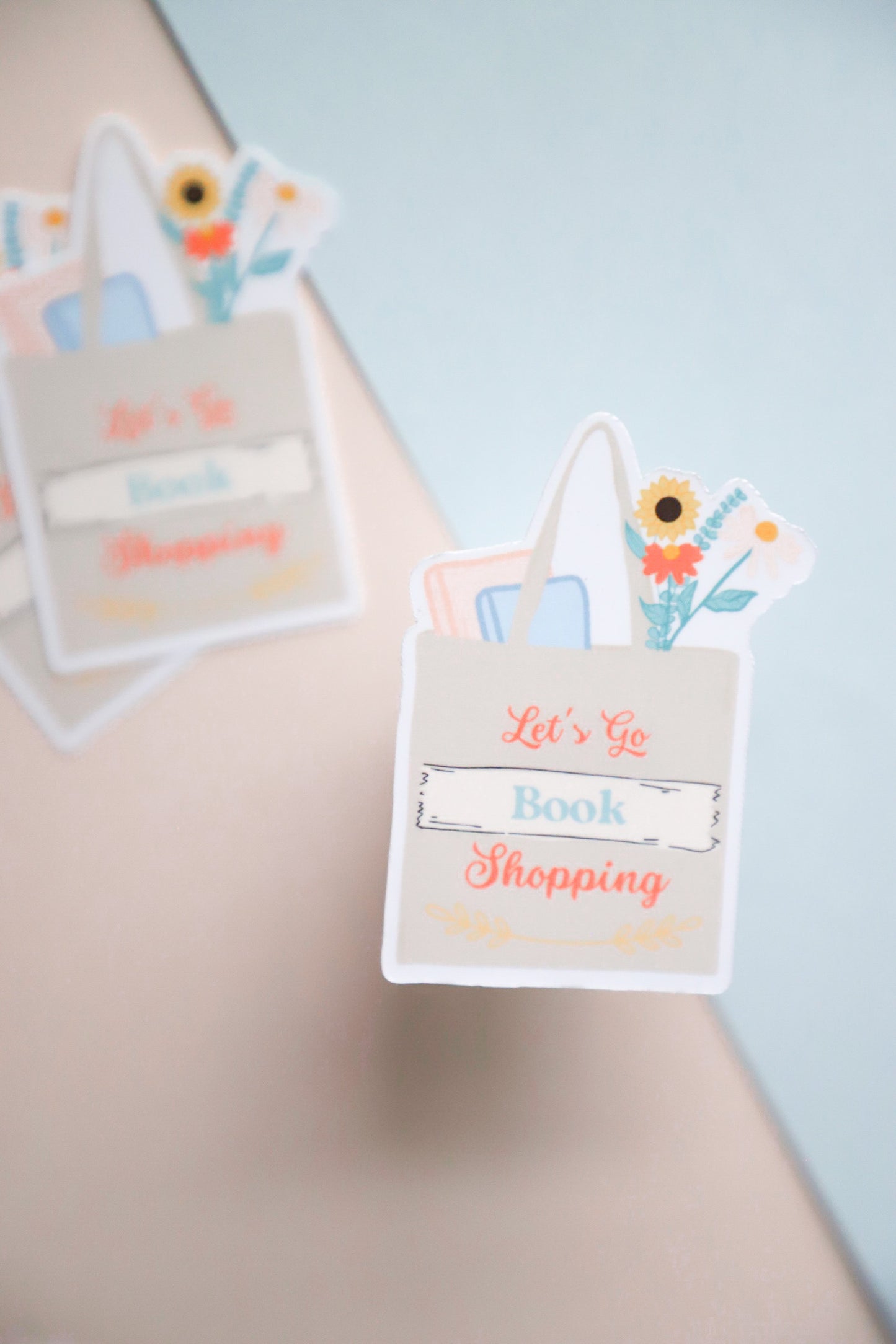 Let's Go Book Shopping Sticker