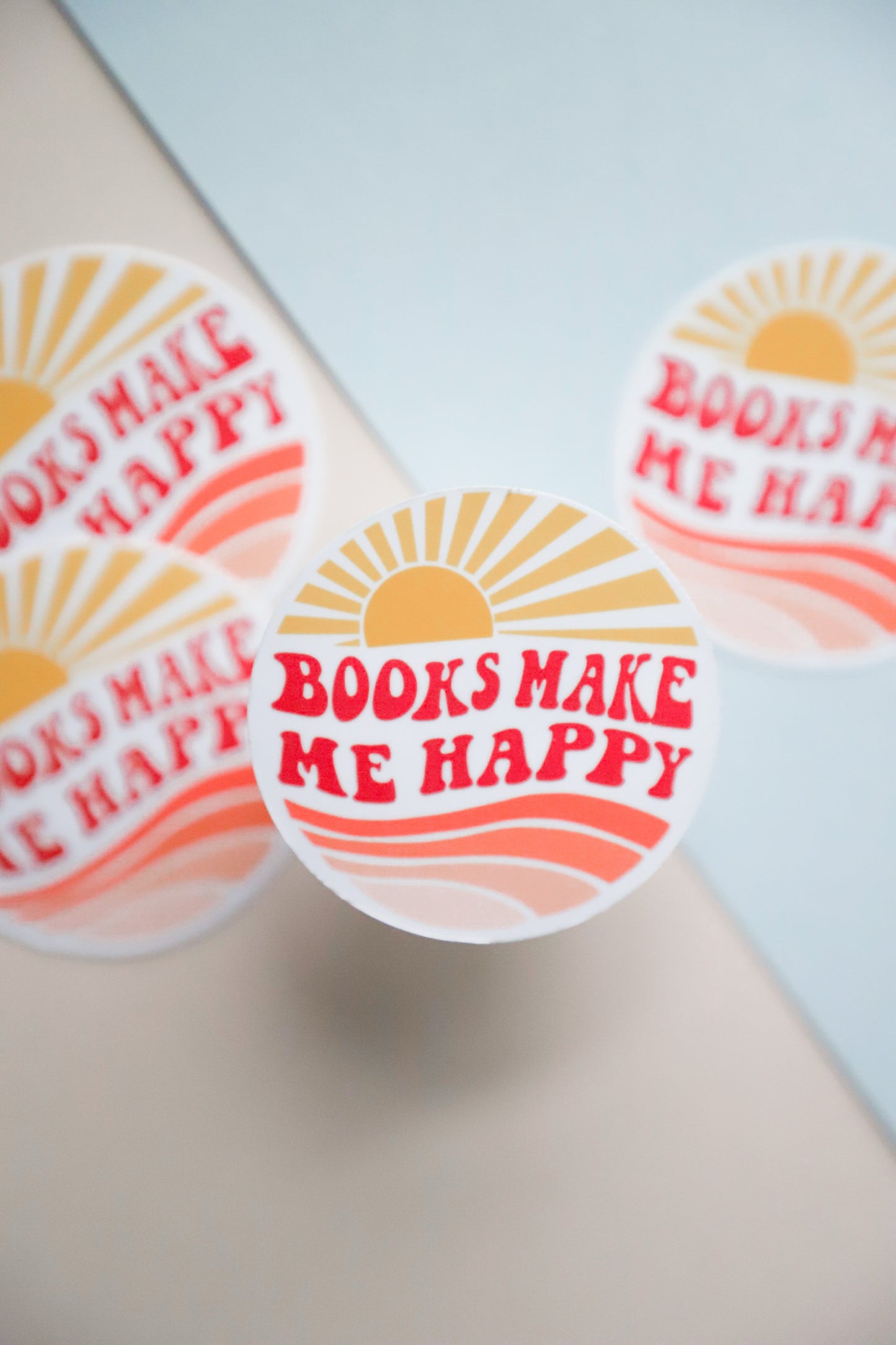 Books Make Me Happy Sticker