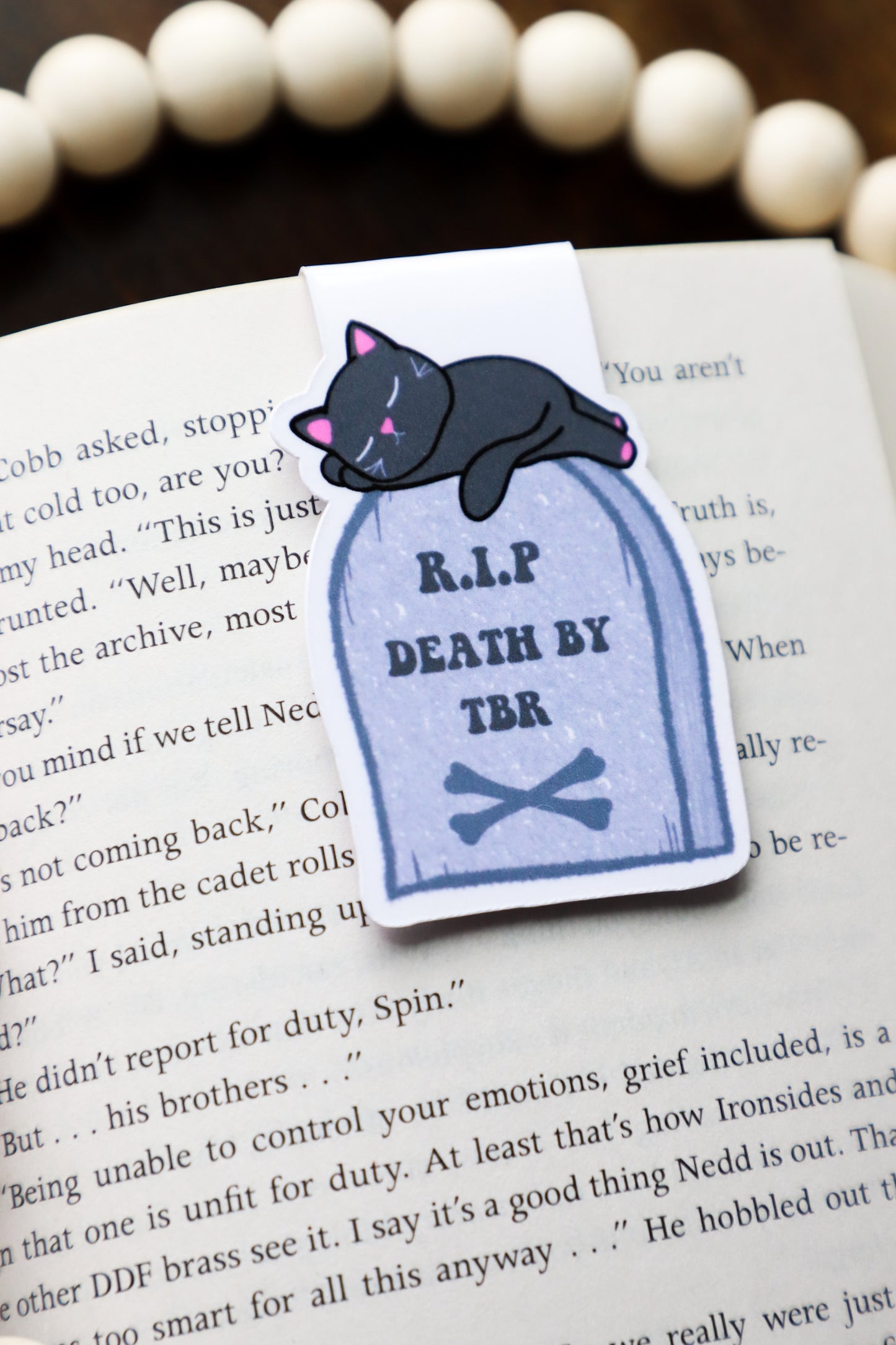 R.I.P Death By TBR Magnetic Bookmark