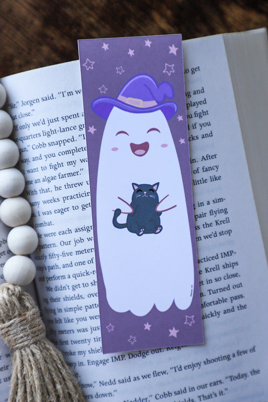 Ghost Witch Hat Bookmark