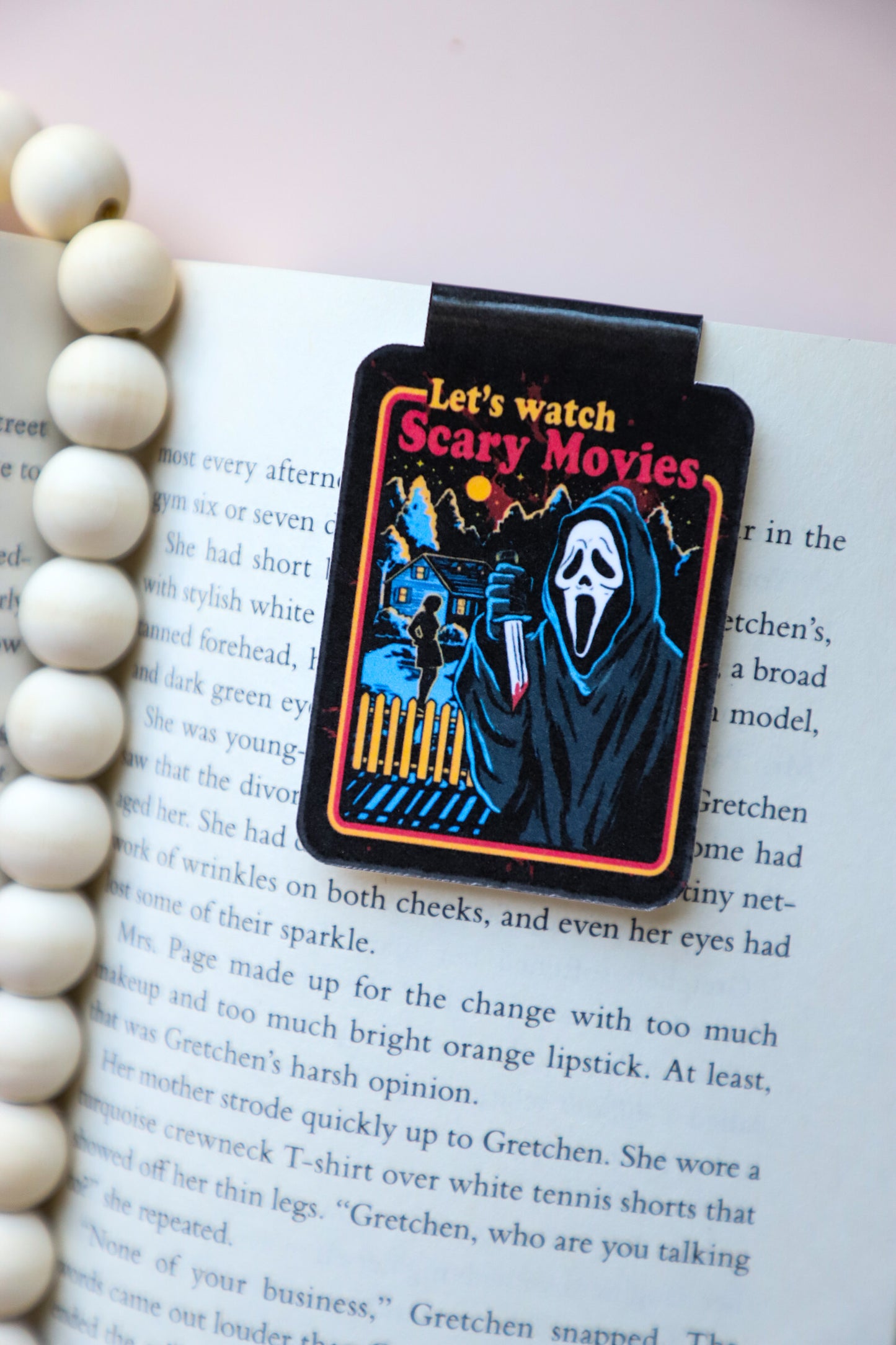 Ghost Face Magnetic Bookmark